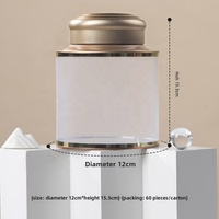 Vente directe usine – Pots cylindriques en PET, boîtes en fer blanc, conteneurs transparents demi-kg pour thé en vrac – Stock disponible en gros