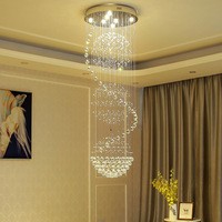 Lustres de plafond longs et larges en or personnalisés pour hôtel, luminaires suspendus de luxe, éclairage LED, escalier moderne, lustre en cristal