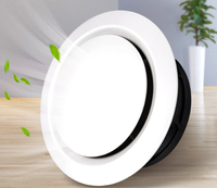 Diffuseur de ventilation de plafond pour unité de traitement d'air (UTA) de système CVC en ABS, pour l'air de retour, design moderne pour appartements