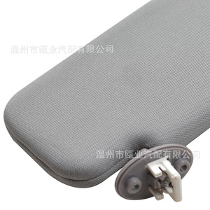 Toyota Highlander Sun Visor 74320-0E074-B0 Left Side Gray With Warning Label For 2014-2019 Models - Product Image 3