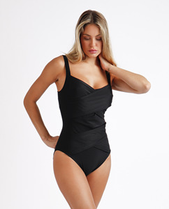 Traje de baño modesto con tirantes curvos que reducen la figura, diseño inspirado en el verano para mujer, ADMAS 85% poliamida/PA 15% elastano/EA. - Product Image 3