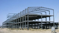 Bâtiment préfabriqué en structure métallique robuste pour usage commercial avec services de soudage et de découpe