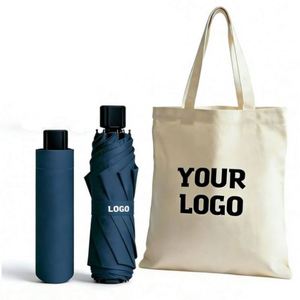 Wholesale Three-Fold <b>Folding</b> Umbrella for Promo Men Business Gift Manual Windproof Rain Custom LOGO UV Printing Umbrellas - Product Image 1