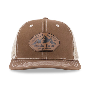 الأكثر مبيعًا 6 ألواح مخصصة Debossed سبليت O الشعار أسود منقوش قبعة شبكية بإبزيم مزدوج الصدر - Product Image 2