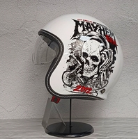 Casque de moto rétro classique de conception personnalisée fantaisie en gros Casque ouvert Matériau ABS Certification ECE2206 Casque de moto