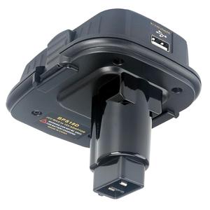BPS18D de batería Usb Adaptador convertidor negro Decker Porter Cable <span class=keywords><strong>Stanley</strong></span> 20 V <span class=keywords><strong>Max</strong></span> de la batería de litio para 18 V - Product Image 2