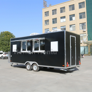 High Quality Street Mobile Bar <b>BBQ</b> Food Truck Cart Travel Camping Camper Hot Dog Burger Trailer Van Coffee Food Trailer - Product Image 4