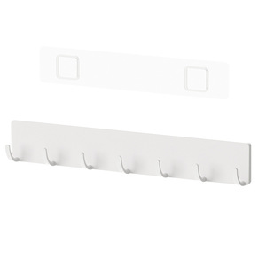 Adhesive Kitchen Hooks 5 7 Hook <b>White</b> Gray Pet Material For Spoons Spatulas Wall Mounting - Product Image 5