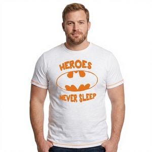 Camiseta para Hombre Talla Grande, 100% Algodón Orgánico, Ecológica, Casual Elegante, Manga Corta, Barata, Venta al Por Mayor, Garantía de Calidad, Último Modelo - Product Image 1