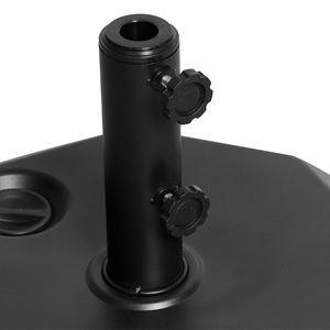 Precio bajo, plástico negro para exteriores, HDPE, inyectar agua y arena, <span class=keywords><strong>Base</strong></span> de sombrilla de diamante de 22L, Bases de sombrilla para jardín, Patio, sol, Playa - Product Image 6