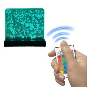 Lampe de chevet en acrylique compacte personnalisée avec impression laser moderne, lumière colorée pour la nuit de Noël 2026, idéale pour la chambre des enfants - Product Image 4