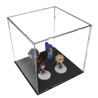Vitrine personnalisée en acrylique transparent de haute qualité pour modèles de jouets et statues multi-taille durable avec service de traitement de coupe