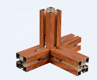 Profil en aluminium de grain en bois de la norme nationale 4040L profil matériel en aluminium d'étagère de support de fleur