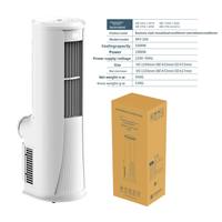 AC Portable Vertikal 3 PK 2P 5000 BTU Frekuensi Tetap Senyap dengan Remote Control Hemat Energi untuk Ruangan