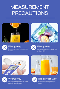 Digitales Brix Meter Refrakto meter zur Messung des Zuckergehalts Fruchtsäfte Neue Getränke Sprite Beverage Sugar <span class=keywords><strong>Tester</strong></span> Instrument - Product Image 4