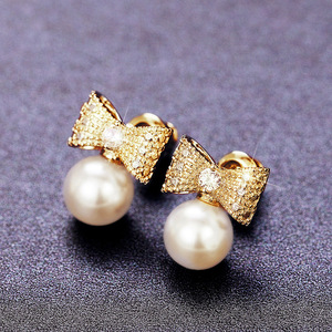 Orecchini a fiocco per donna, graziosi e alla moda, accessori per l'uso quotidiano. - Product Image 5
