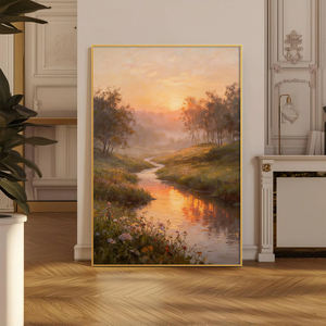 Decoración Original de Lujo para Sala de Estar, Impresión HD de Paisaje Natural, Pintura de Porcelana de Cristal para Decoración de Paredes - Product Image 5