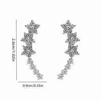 Anting-anting berbentuk bunga ala Korea, desain niche, minimalis, elegan, sederhana, serbaguna.