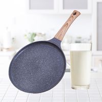 Wajan Batu Medis 20cm/24cm/28cm Anti Lengket, Wajan Bulat untuk Pancake, Omelet, Steak, Peralatan Masak
