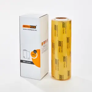 Lebensmittelqualität PVC Lebensmittel-Cling-Wrap-Film hoch dehnbare transparente durchsichtige Kunststoffverpackung Wickelfilm Dehnfilm Jumbo-Rolle