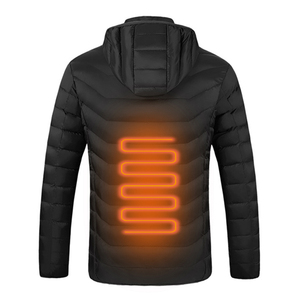M09 cappotti ricaricabili lavabili antivento da esterno piumino riscaldato a infrarossi con cappuccio per uomo e uomo e donna - Product Image 3