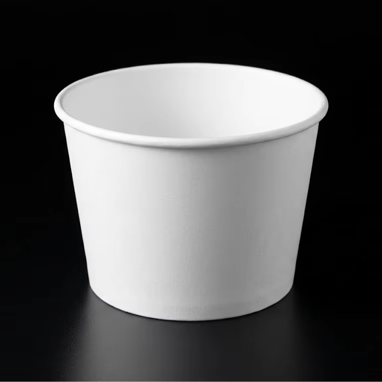 Custom Eco-Friendly Biodegradable Disposable Lidded Takeaway Kraft Paper Bowls Cups Commercial Use Salad Snack Oden Soup Plates