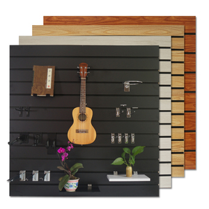 Esposizione del negozio del pannello a parete/bordo della scanalatura del <span class=keywords><strong>MDF</strong></span>/<span class=keywords><strong>MDF</strong></span> nero di colore di RW stilo <span class=keywords><strong>MDF</strong></span> 1220*2440*18mm /Supermraket - Product Image 3