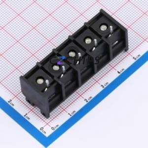 DBT50G-9.5-5P-BK-P CRC Barrier Terminal Block P=9.5mm Connector Three Sides 9.5mm 1x5P Edge Pin - Product Image 2