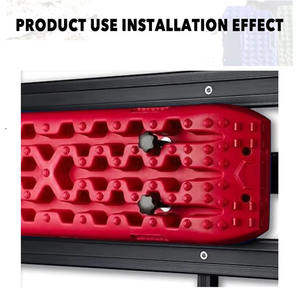 20t Nylon Caoutchouc 2m Over-long Accessoires de voiture Neige 4x4 Off Road Sand Traction 4wd Orange Recovery Tracks - Product Image 6