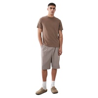 T-shirt Homme Personnalisé en Coton 100% Uni, 220 Grammes, Haute Qualité, Vente en Gros, de Guangzhou