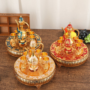 ชุดไวน์วินเทจสุดหรู สไตล์ยุโรป  วัสดุโลหะผสมสังกะสี  ชุดไวน์คลาสสิกแปดชิ้น - Product Image 2