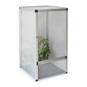 Yüksek kalite Slivery siyah renk sürüngenler kafes alüminyum ekran kafes küçük hayvanlar için - Product Image 4