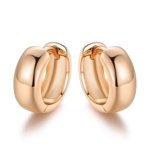 Luxury Trendy Thick Chunky Geometric Gold <b>Stud</b> Women Bold Statement Fashion Jewelry 925 <b>Silver</b> Lightweight Party Wear Elegant - Product Image 1