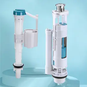 Válvula de enchimento ajustável upc, fonte direta de fábrica, branco, válvula de vaso sanitário, peças, kit de reparo de mecanismo de pressão