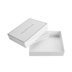 Accessoires de mode de luxe, logo personnalisé, boîte d'emballage en papier kraft beige à deux pièces, magnétique, rigide, pour foulard en soie, cadeau pour <span class=keywords><strong>femme</strong></span> - Product Image 2
