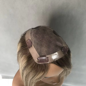 Durable 10 pouces 13x16cm femmes 100% Remy cheveux humains chinois Type de cheveux droits #8C60 couleur Sinoland haut de gamme toupet Toppers - Product Image 6