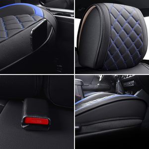 Fundas <span class=keywords><strong>de</strong></span> asiento modelo <span class=keywords><strong>de</strong></span> camioneta <span class=keywords><strong>de</strong></span> cuero impermeables duraderas conjunto completo accesorios <span class=keywords><strong>de</strong></span> estilo <span class=keywords><strong>de</strong></span> diseño deportivo para Nissan Titan 2017 a 2024 - Product Image 4