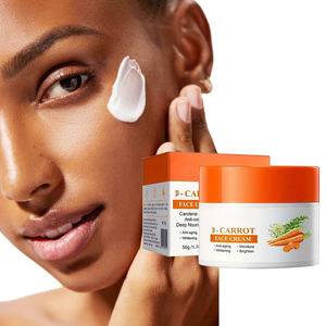 Crème pour le visage à la carotte Blanchissante de la nature Lisse Améliore les rides Marque personnalisée Nourrissante Beauté Fille Collection de soins de la peau - Product Image 2