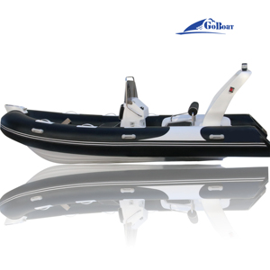 Goethe sang trọng thể thao du thuyền rib480b 6-hành khách sợi thủy tinh thuyền phía ngoài động cơ cho sông câu cá tham quan Cruising thể thao - Product Image 5