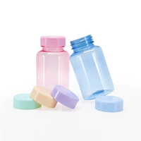 Bouteilles d'emballage cylindriques en plastique PET recyclé, couleur personnalisable, avec bouchon à clapet, sérigraphie, 150 ml