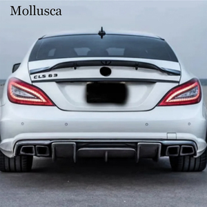 Pour Mercedes Classe C et Classe CLS W218 C218 4 portes, diffuseur arrière en fibre de carbone style R, lèvre de pare-chocs arrière 2011-2019 - Product Image 6