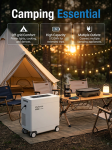 Système de stockage d'énergie domestique 5120Wh 5500W, générateur <span class=keywords><strong>solaire</strong></span> portable, station d'alimentation avec charge <span class=keywords><strong>solaire</strong></span> MPPT, alimentation de secours UPS <span class=keywords><strong>pour</strong></span> la maison et les entreprises - Product Image 2