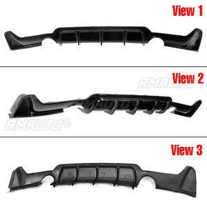 Difusor de Parachoques Trasero Negro Brillante, Protector de Salida de Escape, Alerón para BMW Serie 4 F32 F33 F36 2014-2019 M Sport - Product Image 2