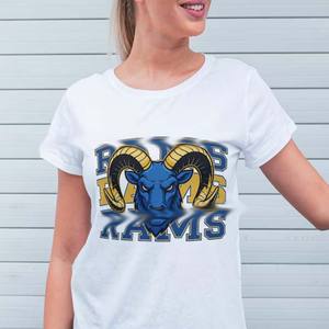 Parches Termoadhesivos Personalizados con Diseño de Equipo de Fútbol Americano Rams para Camisetas y Ropa Deportiva - Product Image 1
