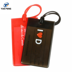 Temizle şeffaf özel benzersiz baskı vinil temizle şeffaf pvc bagaj etiketi bagaj için - Product Image 1