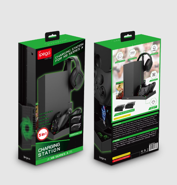 IPEGA Genuine X Edition Heat Dissipation Charging Storage Base with Dual Batteries + Earphone Holder + 10 Game Disc Slots