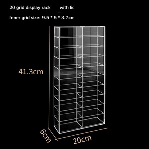 Rak <span class=keywords><strong>Display</strong></span> Mainan Akrilik Model Mobil Penyimpanan Rak <span class=keywords><strong>Display</strong></span> Multi-grid Kotak <span class=keywords><strong>Display</strong></span> Model Mobil - Product Image 5