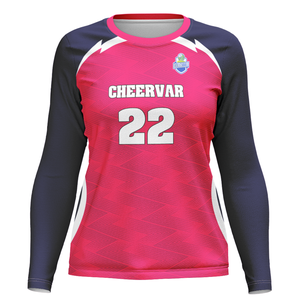 ชุดวอลเลย์บอลคอกลมแขนยาวสำหรับผู้หญิงชุดเล่นวอลเลย์บอลฝึกซ้อมแข่งขัน - Product Image 1