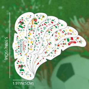 Water Transfer Face Tattoo Stickers 2026 New Design for Football Fans Club Sports Events - Product Image 1