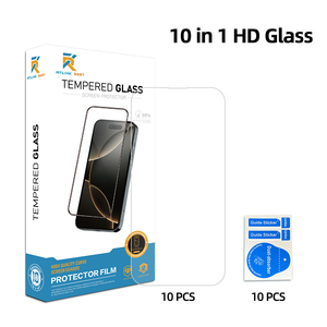 Vente en gros <span class=keywords><strong>iPhone</strong></span> 16 15 14 <span class=keywords><strong>13</strong></span> <span class=keywords><strong>Pro</strong></span> Max Protecteur d'écran en verre trempé 2.5D avec fonction étanche transparente HD anti-rayures - Product Image 6
